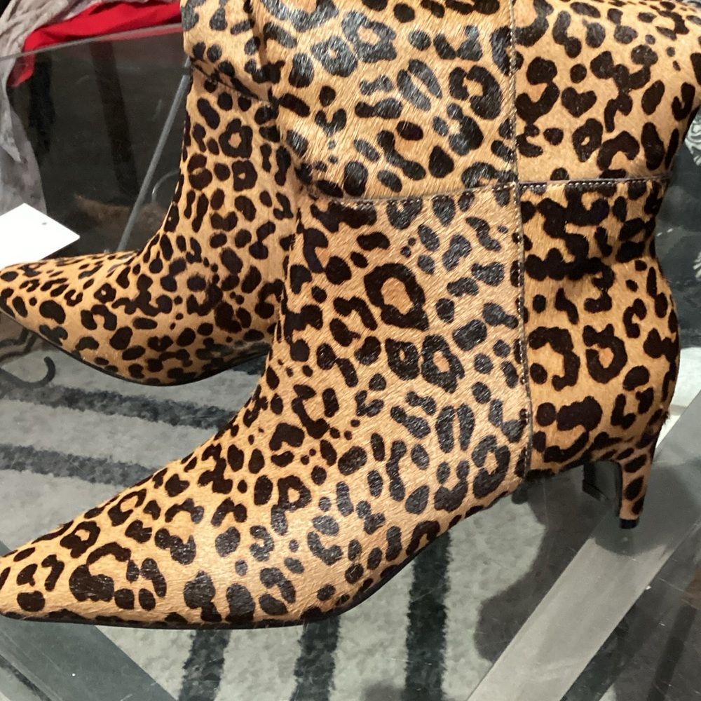 Steve Madden Leopard Print Heeled Boots